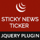 BWL Sticky Animated News Ticker jQuery Plugin - CodeCanyon Item for Sale