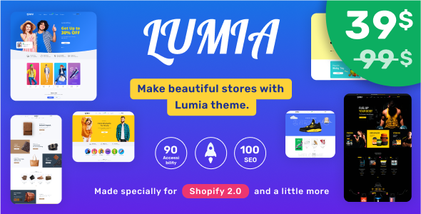 Lumia - Multipurpose Shopify Theme OS 2.0 - Multilanguage - RTL Support