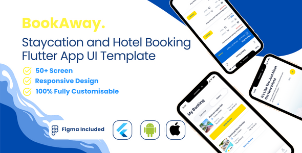 BookAway – Staycation and Hotel Booking Flutter App UI Template