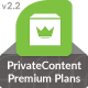 PrivateContent - Premium Plans add-on - CodeCanyon Item for Sale