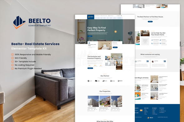 Beelto - Real Estate Services Elementor Template Kit