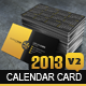 2013 Calendar v2 Business Card - GraphicRiver Item for Sale
