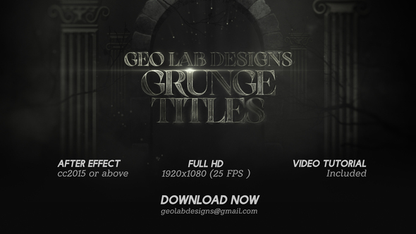 Grunge Titles l Cinematic Titles alt