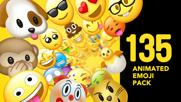 135 Animated Emoji Pack