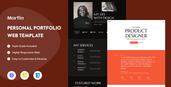 Martin - Personal Portfolio / Resume HTML Template