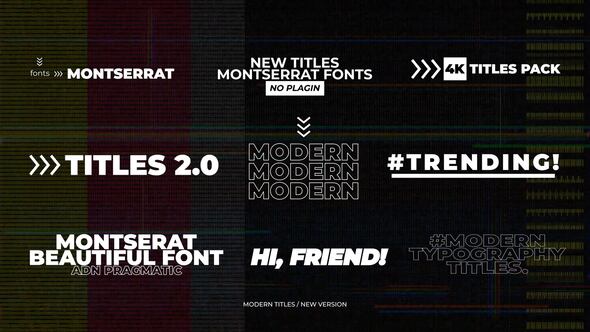 Modern Titles | After Effects