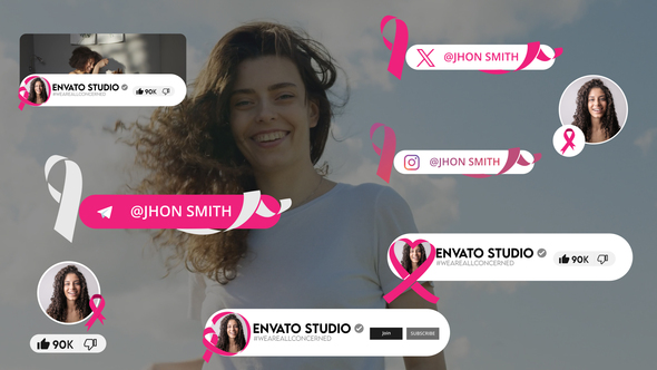 Breast Cancer Awareness Month Youtube Pack alt