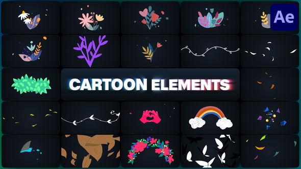 Cartoon Elements for After Effects alt