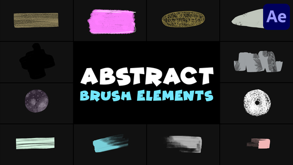 Abstract Brush Elements | After Effects