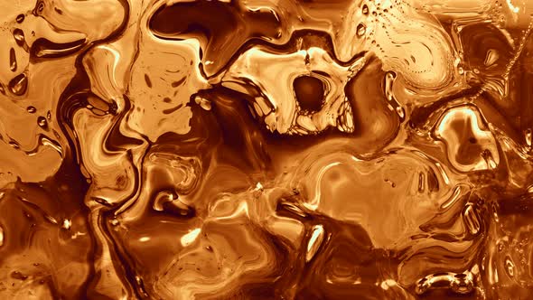 Abstract Background Brown Shiny Marble Liquid Animation