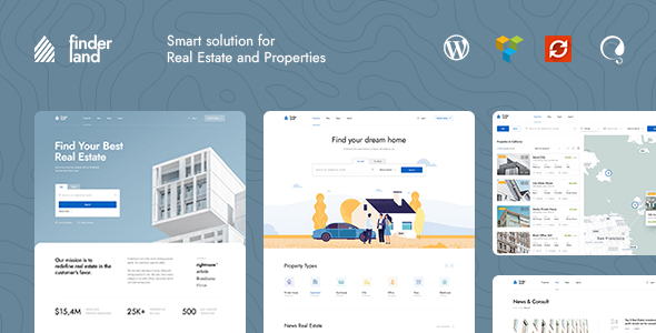 Finderland - Real Estate WordPress Theme