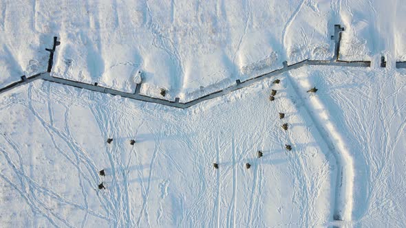 The Soldiers Move Into the Winter Trench and Take Up Positions