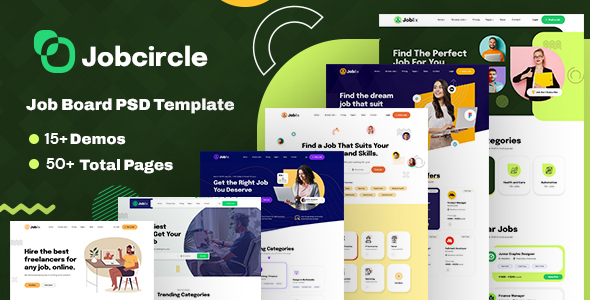 Job Circle - Job PSD Design