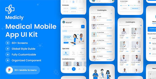 Medicly - Medical Mobile App UI Kit