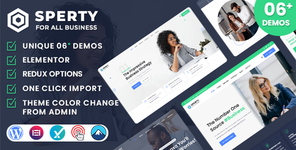Sperty - Business Consulting WordPress Theme
