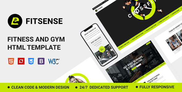 Fitsense - Gym and Fitness HTML Template