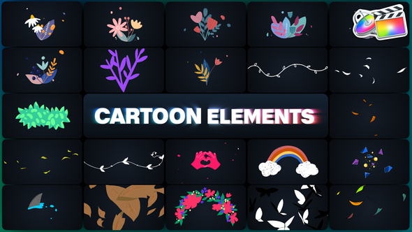 Cartoon Elements for FCPX alt