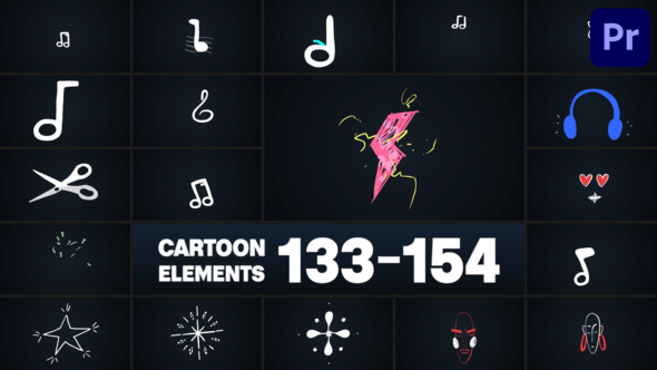Cartoon Elements for Premiere Pro