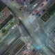 Night Time Lapse Birds Eye View Of Traffic In Downtown  - VideoHive Item for Sale