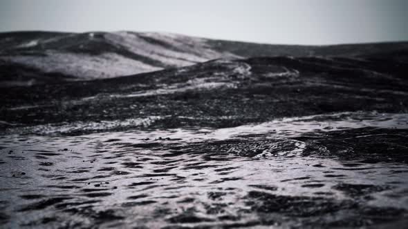 Snow Ice and Rocks at Northern Landscape