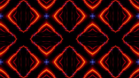 Futuristic kaleidoscope patterns VJ Loop Psychedelic motion Abstract Background