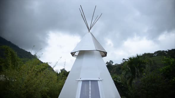 Modern vacation rental small room Tepee shape