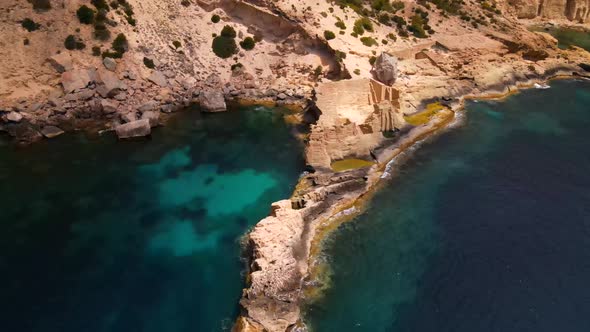 Atlantis (Sa pedrera de Cala d'Hort) in Ibiza, Spain