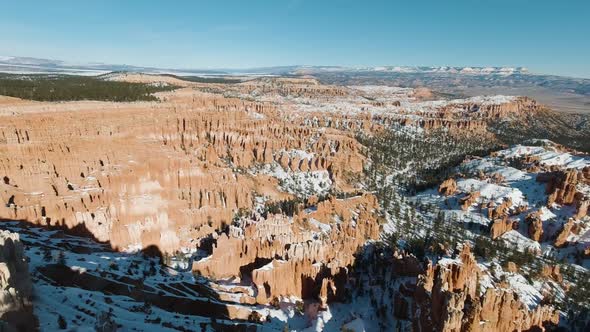 Bryce Canyon in Winter on Sunny Day. Utah, USA