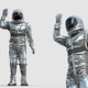 Astronaut Raising Hand - VideoHive Item for Sale