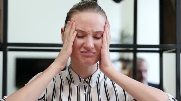 Loss, Woman Reacting To Failure