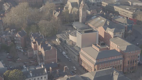 Aerial view of a loft apartment in Nottingham Nottinghamshire United Kingdom