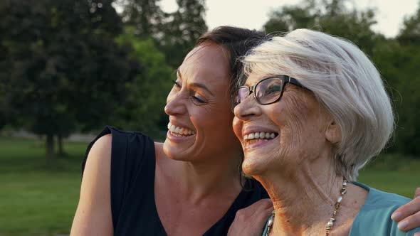 Grandmother and granddaughter spending time together