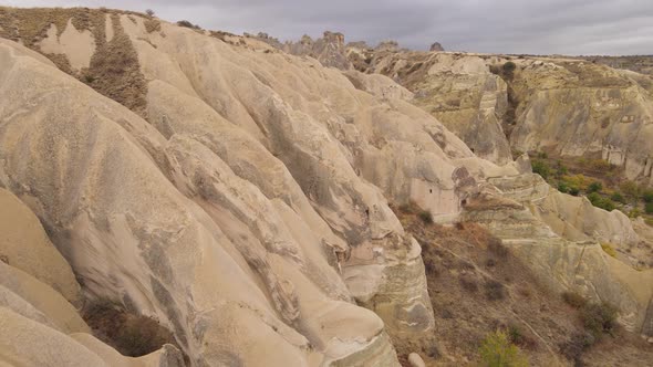 Cappadocia Landscape Aerial View. Turkey. Goreme National Park