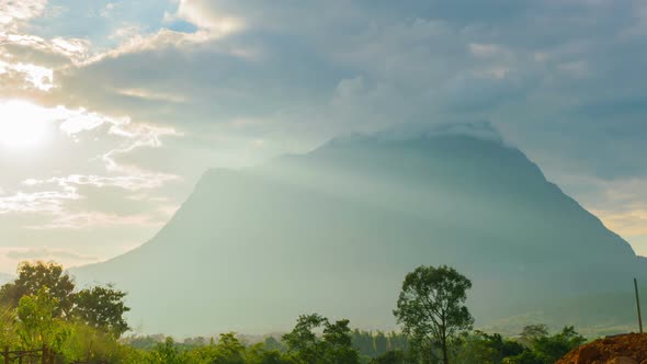 Mountain With Sunlight