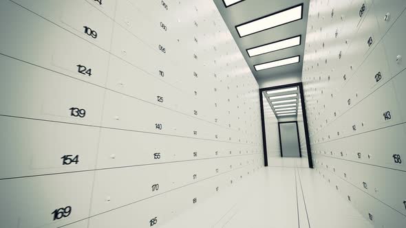 A metal safe lockers are used by bank to protect and secure all of the deposit.