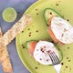Smoked salmon fresh avocado and fried eggs - VideoHive Item for Sale