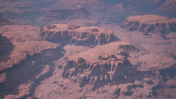 Aerial Panoramic View of Grand Canyon