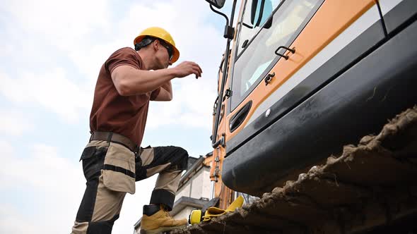 Crawler Dozer Operator at Work