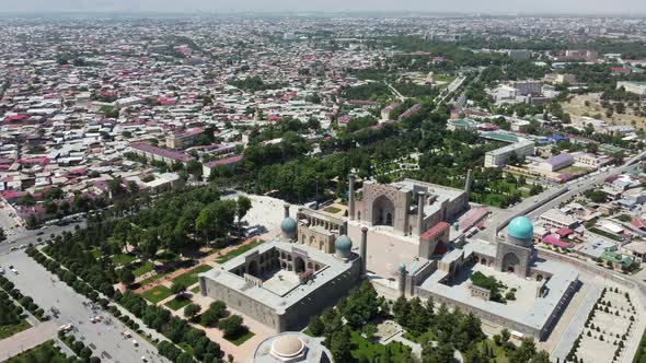 Flying over Samarkand