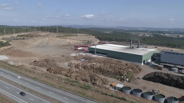 Industrial Factory Aerial