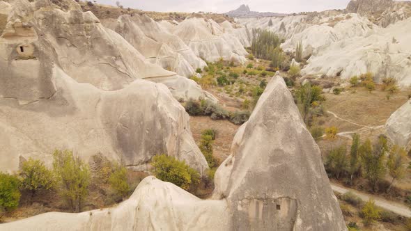 Cappadocia Landscape Aerial View. Turkey. Goreme National Park