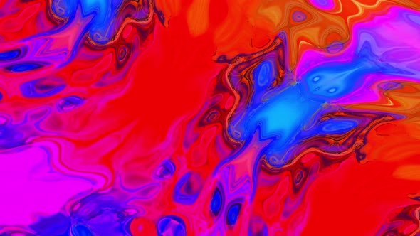 Abstract blue and pink water color liquid animation background. Vd 686