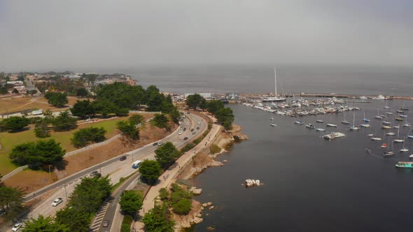 Aerial View of the Monterey Bay Aquarium Pacific Grove