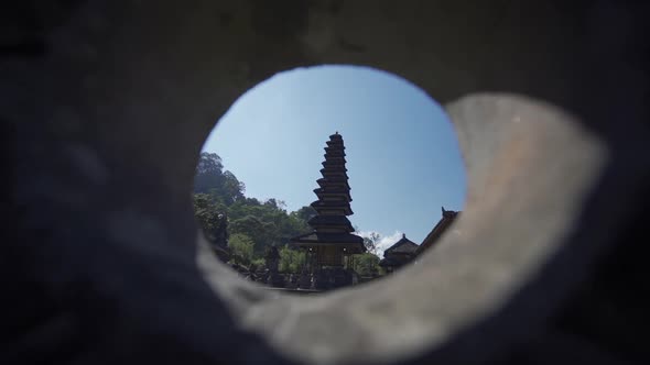 Stone Sculpture And Meru Temple Tower