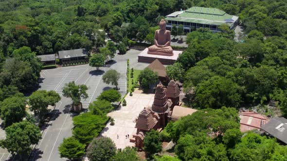 Wat Tham Pu Wa Temple in the Cave in Kanchanaburi Thailand