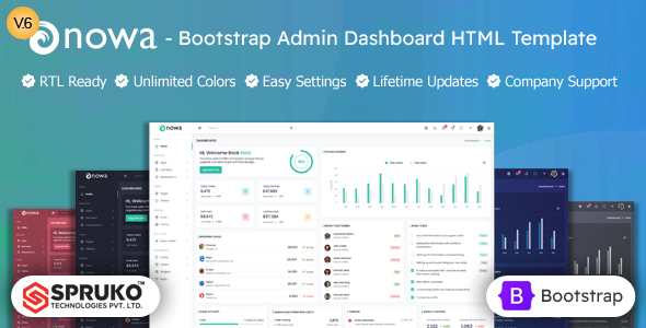 Nowa – Bootstrap Admin Dashboard HTML Template