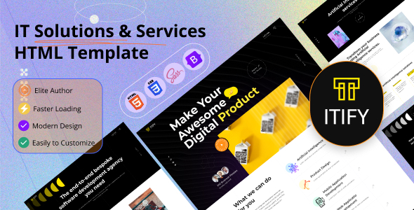 Itify - IT Solutions & Services HTML Template