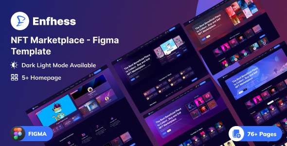 Enfhess - NFT Marketplace Figma Template