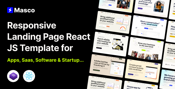 Masco - Saas Software Startup React Template