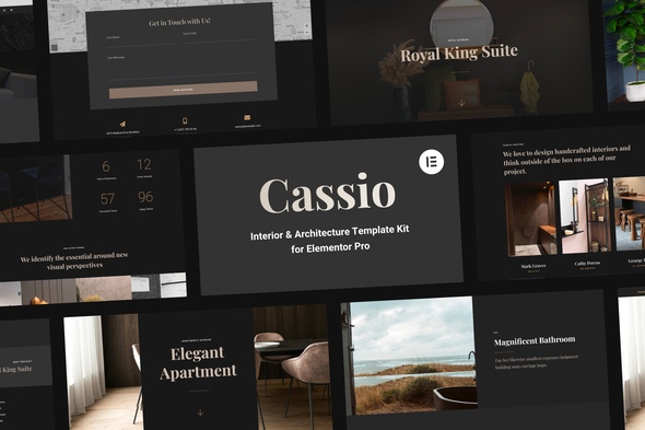 Cassio - Interior & Architecture Elementor Pro Template Kit